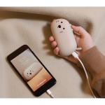 Techgear 小猫喵二合一暖手充電寶 H-W-04AP (杏色) - 4000mAh、長效續航、Type-C充電